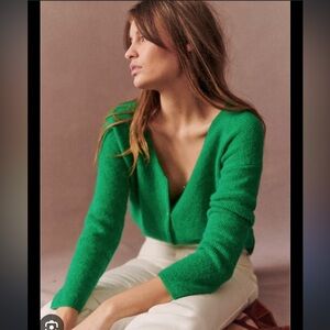 Sezane Super Kid Mohair Cardigan XXS